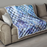 Blue Marble Print Quilt