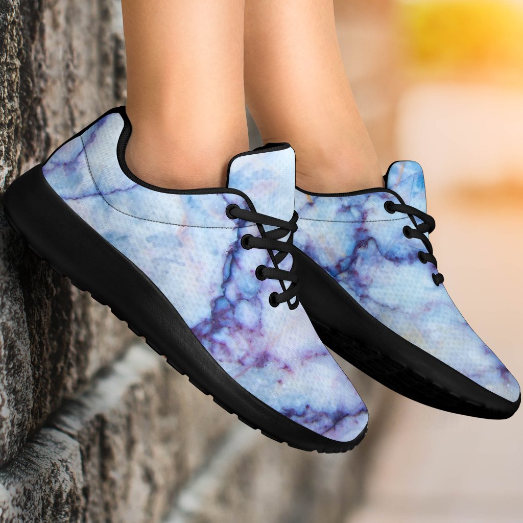 Blue Marble Print Sport Shoes GearFrost