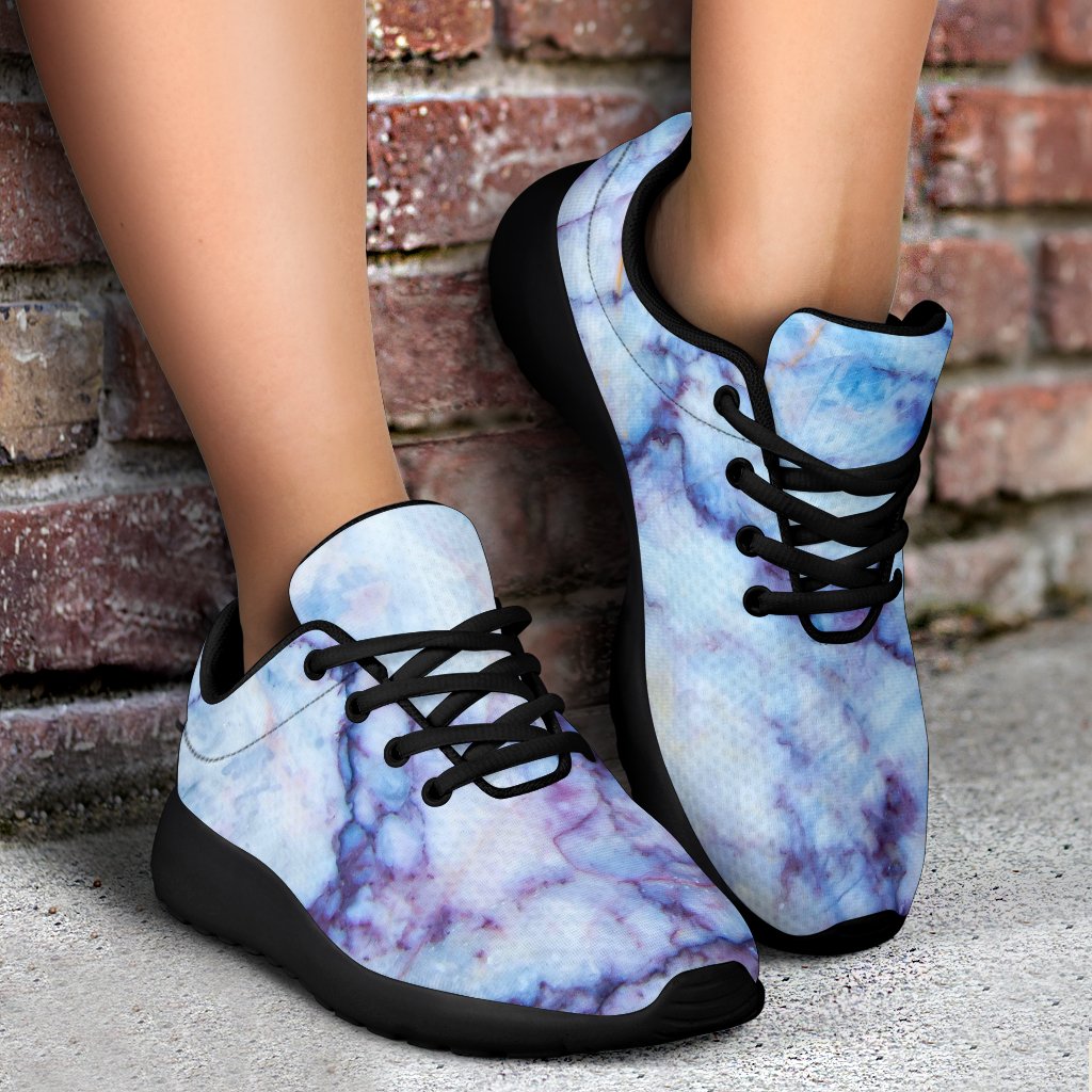 Blue Marble Print Sport Shoes GearFrost