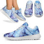 Blue Marble Print Sport Shoes GearFrost