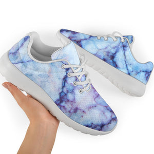 Blue Marble Print Sport Shoes GearFrost