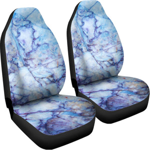 Blue Marble Print Universal Fit Car Seat Covers