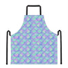 Blue Mermaid Scales Pattern Print Apron