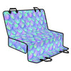 Blue Mermaid Scales Pattern Print Pet Car Back Seat Cover