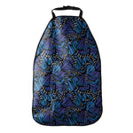 Blue Monarch Butterfly Wings Print Car Seat Organizers