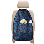 Blue Monarch Butterfly Wings Print Car Seat Organizers