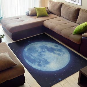 Blue Moon Print Area Rug