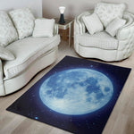 Blue Moon Print Area Rug