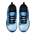 Blue Moon Print Black Sneakers