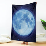 Blue Moon Print Blanket
