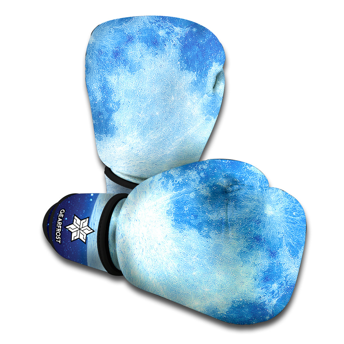 Blue Moon Print Boxing Gloves