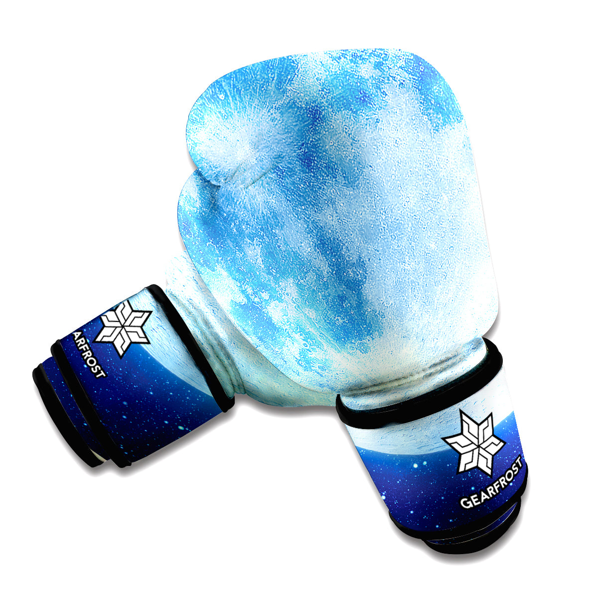 Blue Moon Print Boxing Gloves