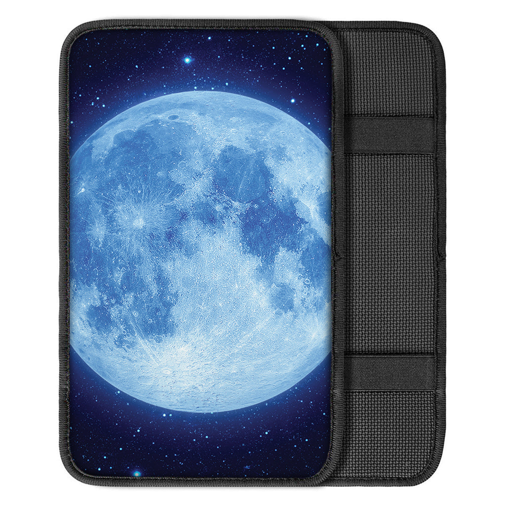 Blue Moon Print Car Center Console Cover