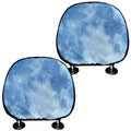 Blue Moon Print Car Headrest Covers