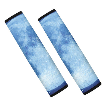 Blue Moon Print Car Seat Belt Covers