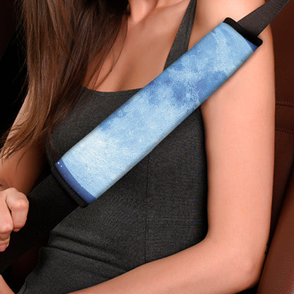 Blue Moon Print Car Seat Belt Covers