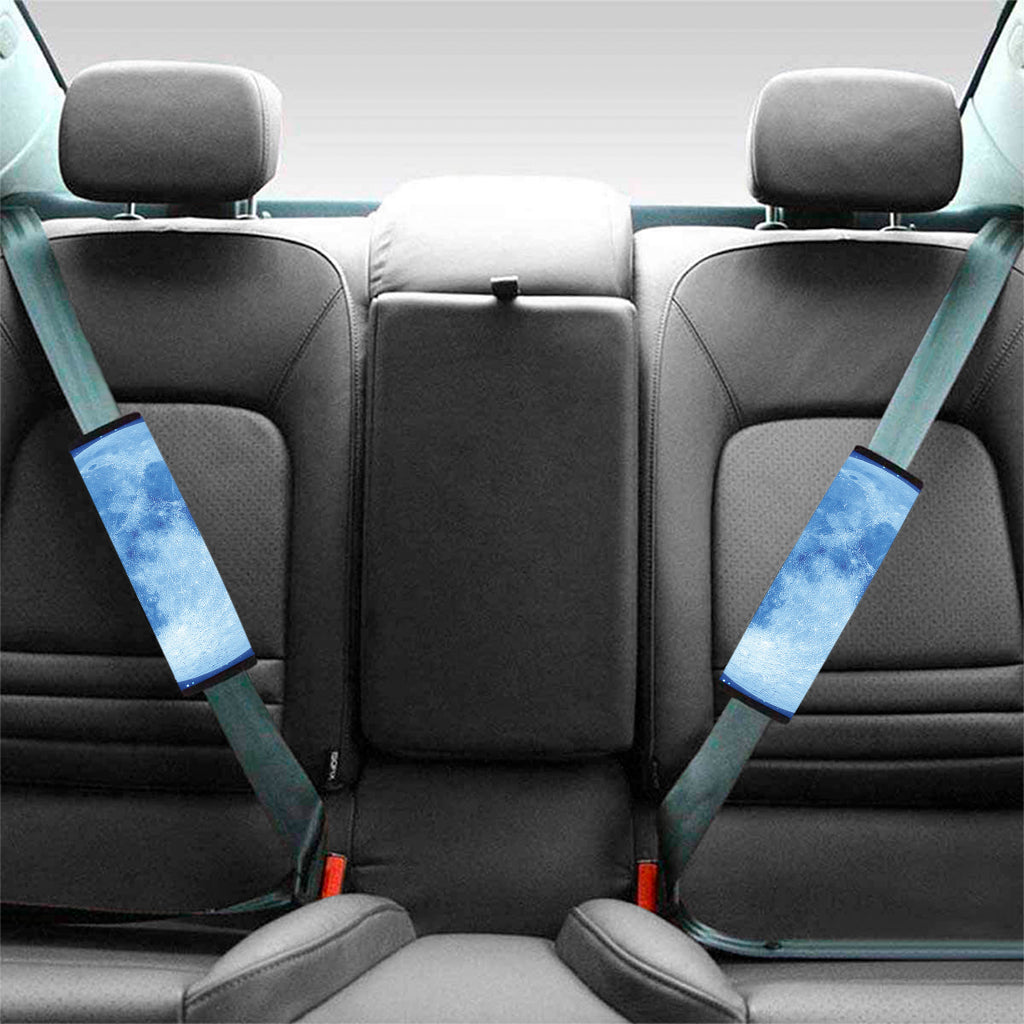 Blue Moon Print Car Seat Belt Covers