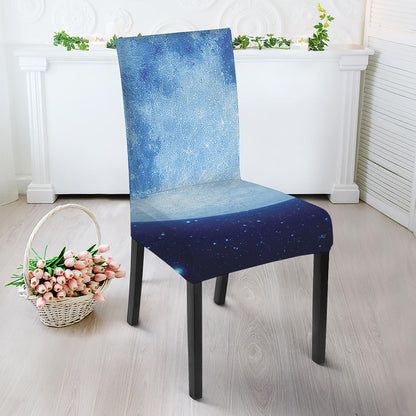 Blue Moon Print Dining Chair Slipcover