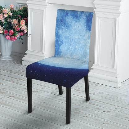 Blue Moon Print Dining Chair Slipcover