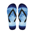 Blue Moon Print Flip Flops