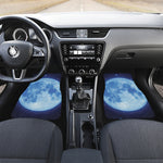 Blue Moon Print Front and Back Car Floor Mats