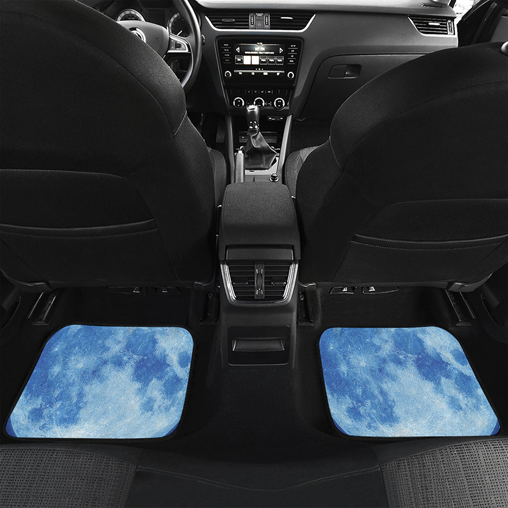 Blue Moon Print Front and Back Car Floor Mats
