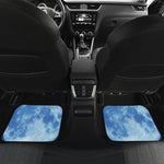 Blue Moon Print Front and Back Car Floor Mats
