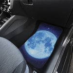 Blue Moon Print Front and Back Car Floor Mats
