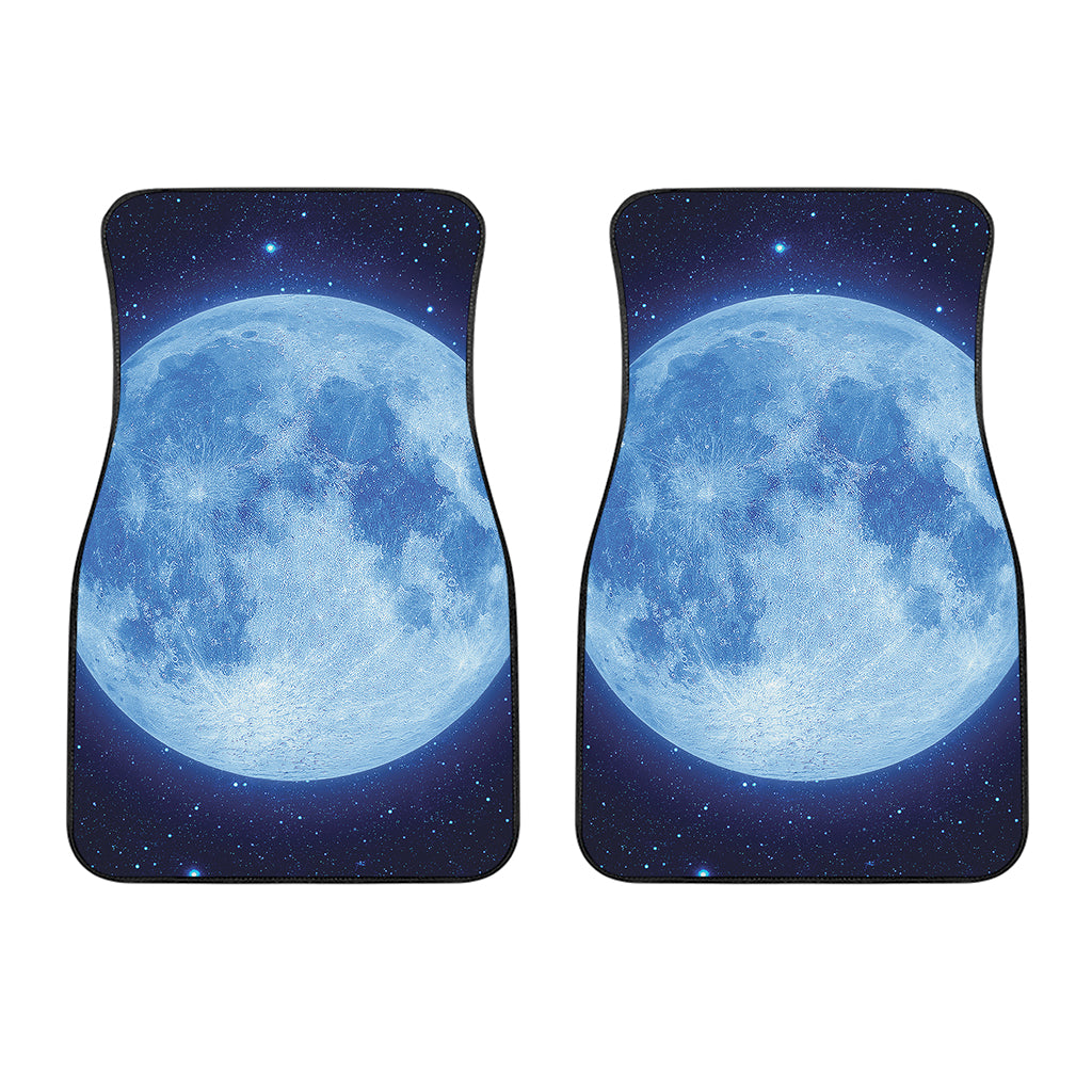 Blue Moon Print Front Car Floor Mats