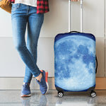 Blue Moon Print Luggage Cover