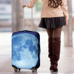 Blue Moon Print Luggage Cover