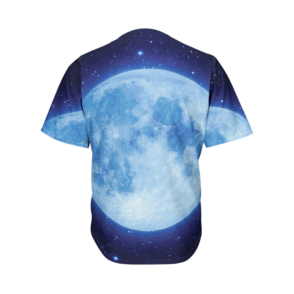 Blue Moon Print Men's Baseball Jersey