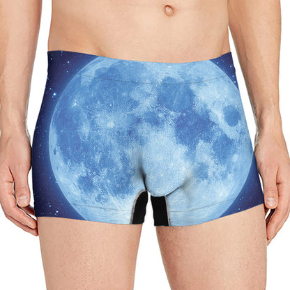 Blue Moon Print Men's Boxer Briefs
