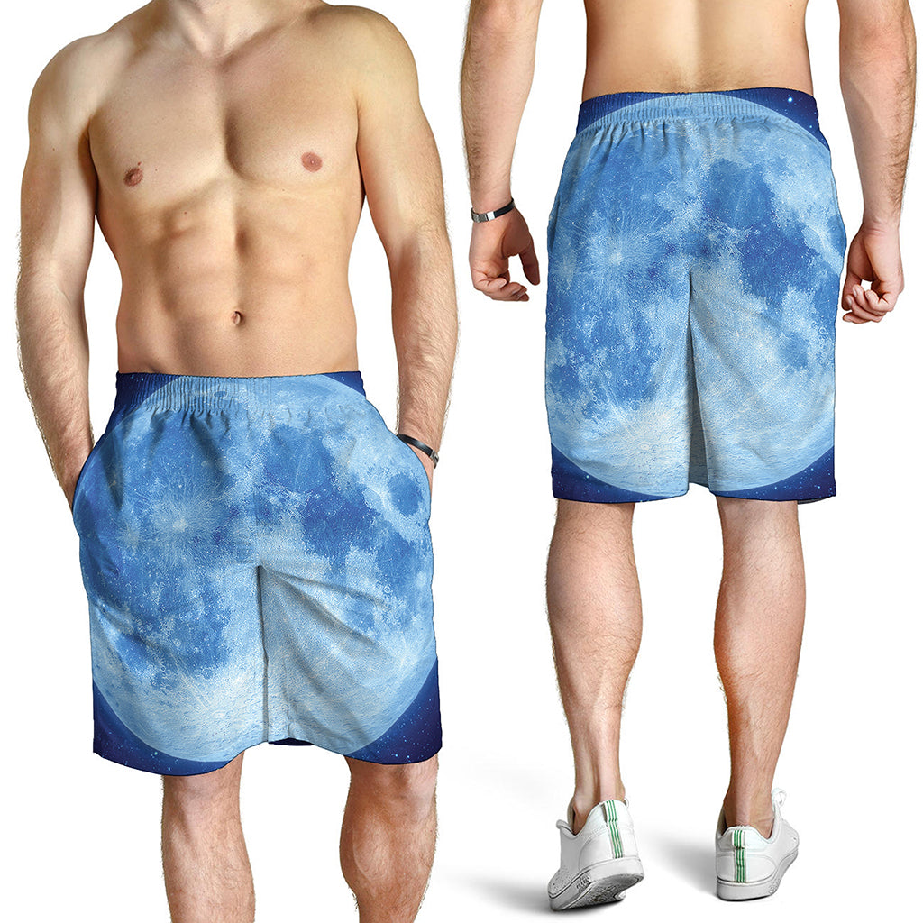 Blue Moon Print Men's Shorts
