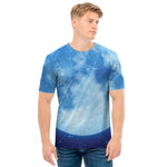 Blue Moon Print Men's T-Shirt