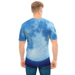 Blue Moon Print Men's T-Shirt