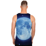 Blue Moon Print Men's Tank Top