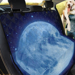 Blue Moon Print Pet Car Back Seat Cover