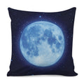 Blue Moon Print Pillow Cover