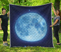 Blue Moon Print Quilt