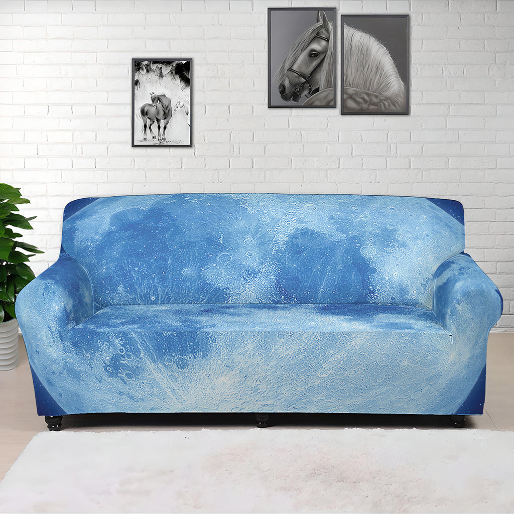 Blue Moon Print Sofa Cover