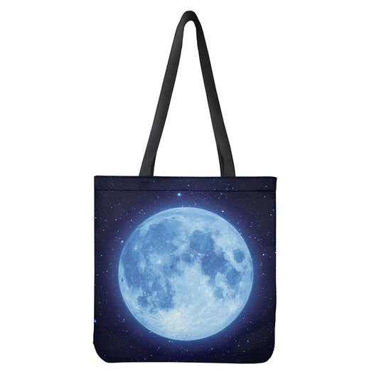 Blue Moon Print Tote Bag