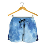 Blue Moon Print Women's Shorts