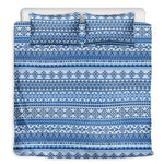 Blue Native American Aztec Pattern Print Duvet Cover Bedding Set