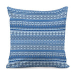 Blue Native American Aztec Pattern Print Pillow Cover