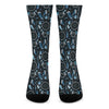 Blue Native Dream Catcher Pattern Print Crew Socks