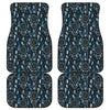 Blue Native Dream Catcher Pattern Print Front and Back Car Floor Mats