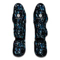 Blue Native Dream Catcher Pattern Print Muay Thai Shin Guards