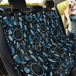 Blue Native Dream Catcher Pattern Print Pet Car Back Seat Cover
