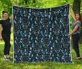 Blue Native Dream Catcher Pattern Print Quilt